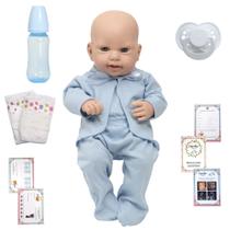 Boneco Reborn Princípe Luca Fofinho Completo Vários Itens Boneco Reborn Princípe Luca Fofinho Completo Vários Itens