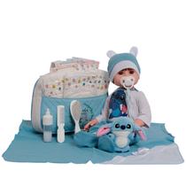Boneco Reborn Realista 46cm Com Bolsa Maternidade e Itens Boneco Reborn Realista 46cm Com Bolsa Maternidade e Itens