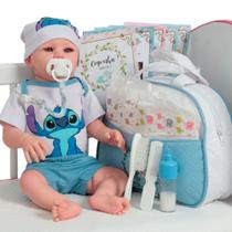 Boneco Reborn Realista Carequinha 48cm Fofinho + Bolsa Boneco Reborn Realista Carequinha 48cm Fofinho + Bolsa