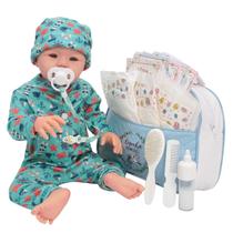 Boneco Reborn Realista Menino Corpo Silicone Pode Banho