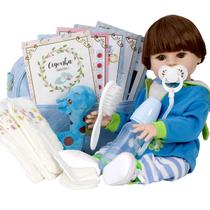 Boneco Reborn Realista Menino Sapinho Enxoval Completo