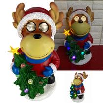 Boneco Rena Arvore Natal Natalino Mexe Olhos Som Musica Decoraçao Loja Vitrine Casa Festa Recepçao Evento Boneco Rena Arvore Natal Natalino Mexe Olhos Som Musica Decoraçao Loja Vitrine Casa Festa Recepçao Evento