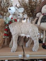 Boneco Rena Cinza Natalina 42cm Grande Em Pé Cachecol Casa Sala Quarto Escritório Mesa Consultório Rack Estante Decoração Decorativa Natal Papai Noel Boneco Rena Cinza Natalina 42cm Grande Em Pé Cachecol Casa Sala Quarto Escritório Mesa Consultório Rack Estante Decoração Decorativa Natal Papai Noel