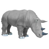 Boneco Rinoceronte Em Vinil 30cm Safari Brinquedo Realista Boneco Rinoceronte Em Vinil 30cm Safari Brinquedo Realista