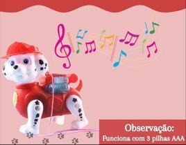 Boneco Robô Patrulha Canina Marshall Fujão Infantil Com Luz E Som