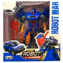 Boneco Robô Transforma em Carro 2 em 1 Transmutes Azul L015-18 - Dorémi