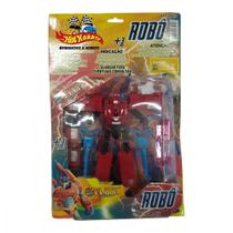 Boneco Robo Transformer Vermelho com Acessorios - Elite 00870