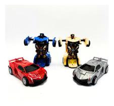 Boneco Robô Transformers 2 Em 1 Carro Robô Brinquedo Top