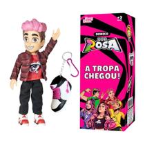 Boneco Robson Articulado Turma Dos Rosa Com Chaveiro - Nova Brink