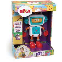 Boneco Roby Robô De Atividades Com Som e Luz Elka Brinquedos