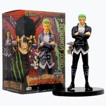 Boneco Roronoa Zoro 17cm de jaqueta RED One Piece Figure