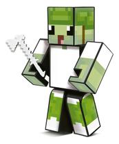 Boneco Sandega Original 15cm Mine Gamer com ferramentas Craft
