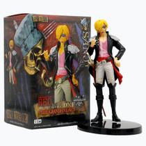 Boneco Sanji 17cm RED One Piece Action Figure