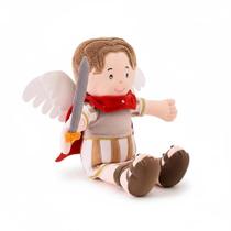 Boneco São Miguel De Pano Luxo Lavável Antialérgico 32Cm