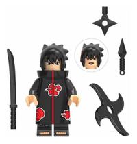 Boneco Sasuke Akatsuki Naruto em Bloco