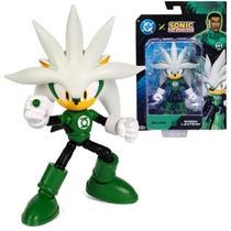 Boneco Silver Lanterna Verde Figura Articulada 12cm Sonic DC Crossover Oficial Boneco Silver Lanterna Verde Figura Articulada 12cm Sonic DC Crossover Oficial