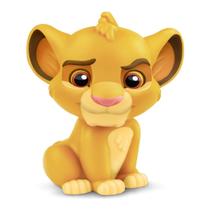 Boneco Simba Fofo Disney 13cm Rei Leão Vinil Minimals Baby