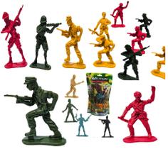 Boneco soldado brinquedo miniatura soldadinho plastico guerra exército - MILITAR