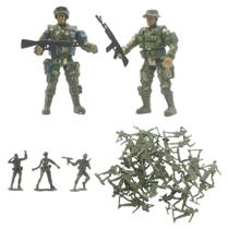 Boneco soldado brinquedo soldadinho plastico policial guerra exército - ELITE