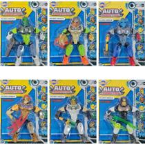 Boneco Soldado Ciborgue Auto Robótico Coleção Completa Boneco Soldado Ciborgue Auto Robótico Coleção Completa