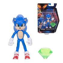 Boneco Sonic 3 Articulado Com Esmeralda Figura Ação Sunny Boneco Sonic 3 Articulado Com Esmeralda Figura Ação Sunny