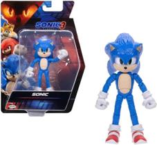 Boneco Sonic Articulado Filme Sonic 3 Sunny - 4412 Boneco Sonic Articulado Filme Sonic 3 Sunny - 4412