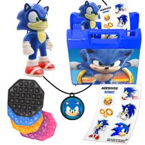 Camisa Sonic Filme + Boneco Brinquedo e Super Acessórios, Magalu Empresas