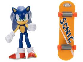 Boneco Sonic The Hedgehog 7cm com Acessório - Sonic The Hedgehog Sunny Brinquedos Boneco Sonic The Hedgehog 7cm com Acessório - Sonic The Hedgehog Sunny Brinquedos