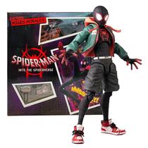 Boneco Spider Man Miles Morales Action Figure Articulado Marvel Homem Aranha Brinquedo Colecionavel