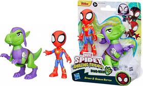 Boneco Spidey E Raptor Verde Dino-Webs - Hasbro G0120