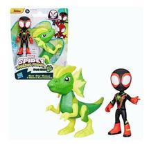 Boneco Spidey Miles Morales E Electrosaurus - Hasbro Boneco Spidey Miles Morales E Electrosaurus - Hasbro