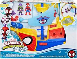 Boneco Spydey Waterwebs + Barco Pirata E Duende Hasbro G0666