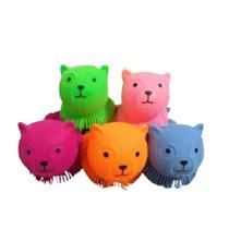 Boneco Squish Anti stress Cachorro Gato Brinquedo De Apertar Led