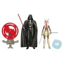 Boneco star wars darth vader e ahsoka tano b3959 b3955