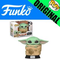 Boneco Star Wars Mandalorian The Child Baby Yoda With Carrier Pop Funko 405 Original - 889698509633