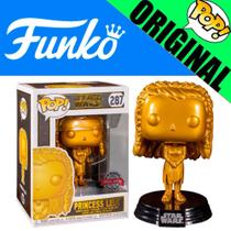 Boneco Star Wars Princess Leia Gold Special Edition Pop Funko 287 Original