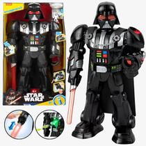 Boneco Star Wars Robô Darth Vader Lança Disco Imaginext