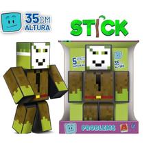 Boneco Stick Turma Problems -Grande 35cm-Minecraft-Algazarra