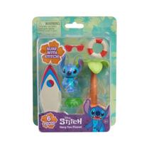 Boneco Stitch 5cm Surfe Com Acessórios Hang Ten Sunny Boneco Stitch 5cm Surfe Com Acessórios Hang Ten Sunny