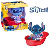 Boneco Stitch Banho Banho Divertido Com Banheira - Cotiplas