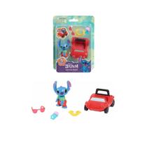 Boneco Stitch c/ Acessórios Surf & Sun Carrinho Playset Boneco Stitch c/ Acessórios Surf & Sun Carrinho Playset