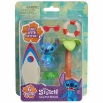 Boneco STITCH de 5CM com Acessorios HANG TEN STITCH SUNNY 3990