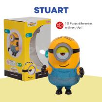 Boneco Stuart Minions Fala 10 Frases Menino Menina 25cm