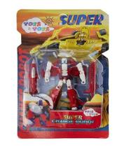 Boneco super chance robot 12cm c/acessórios - Euroquadros