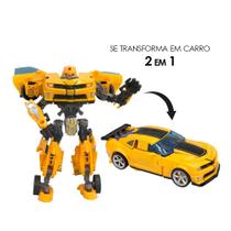 Boneco Super Change Robo Transformers com Escudo - 2 em 1 Brinquedo Criança