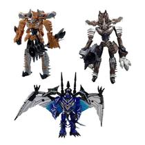 Boneco Super Charge Robot Tiranossauro Pterossauro Vira Robô Boneco Super Charge Robot Tiranossauro Pterossauro Vira Robô