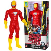 Boneco Super Heroi Homem Vingador De Ferro Grande Brinquedo - Super Toys