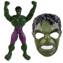 Boneco Super Heróis 1 Boneco 25cm + 1 Mascara Personag:Hulk