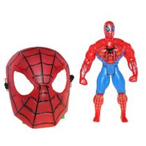 Boneco Super Heróis 25Cm + 1 Mascara Personag:Homem Aranha