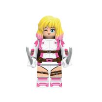 Boneco super herois e viloes cinema bloco de montar